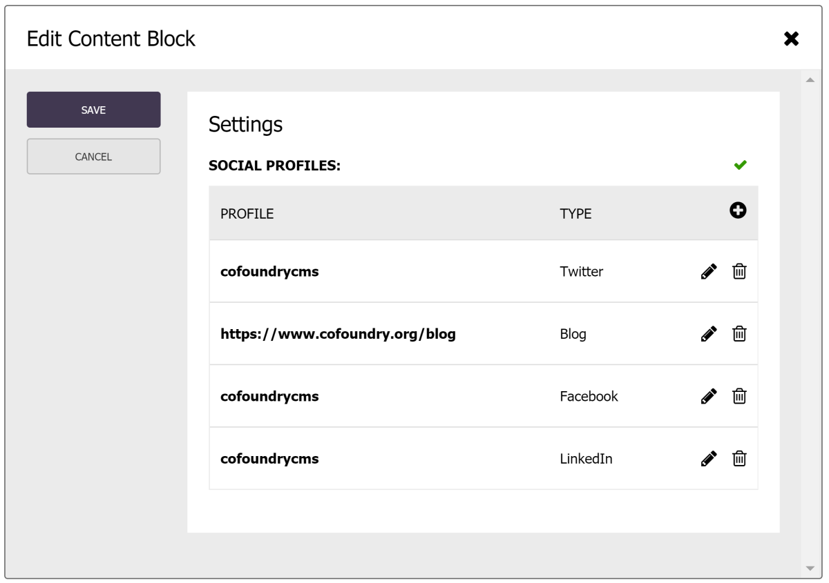 NestedDataModelMultiTypeCollection example displaying in the admin UI